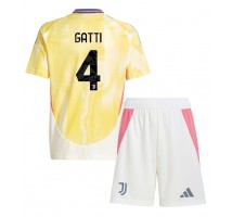 Juventus Federico Gatti #4 Koszulka Wyjazdowa dzieci 2024-25 Krótki Rękaw (+ krótkie spodenki)